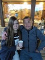Gleb with his daughter, 2020